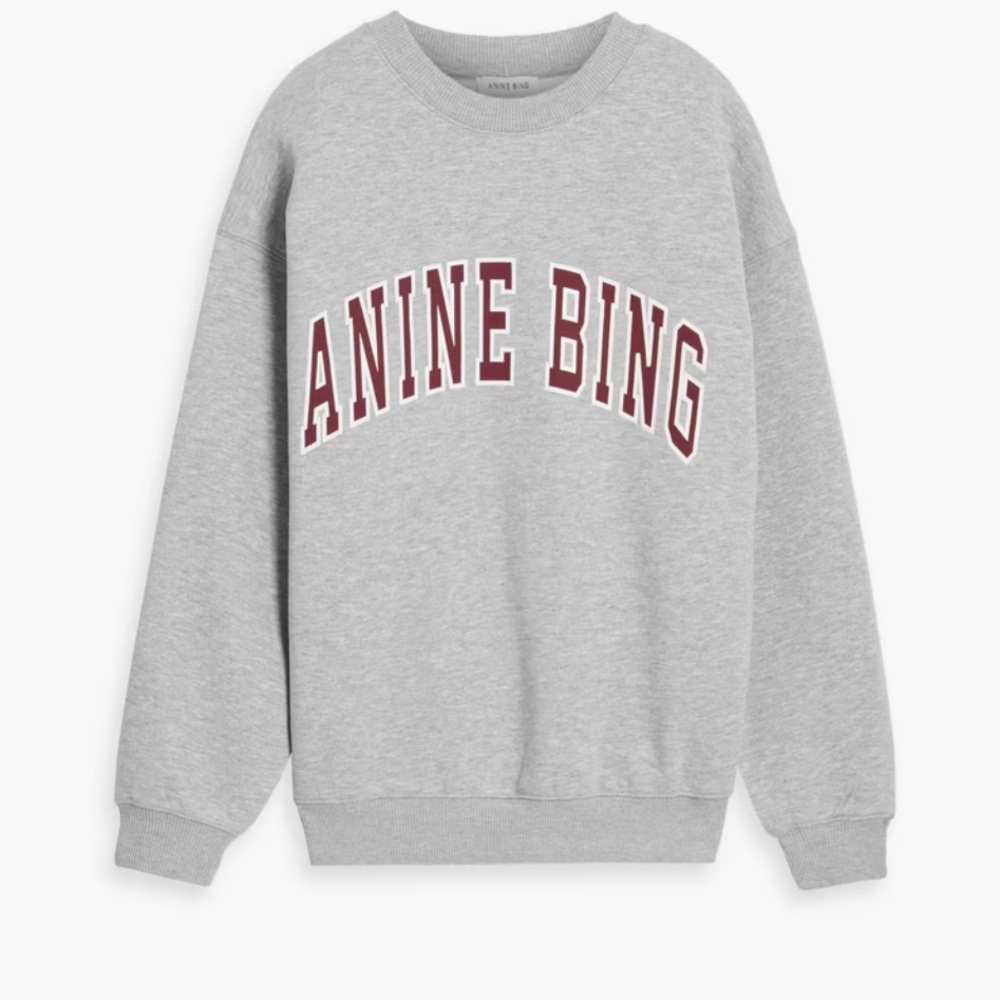 NWT Anine Bing Spencer Gray Sweatshirt XS